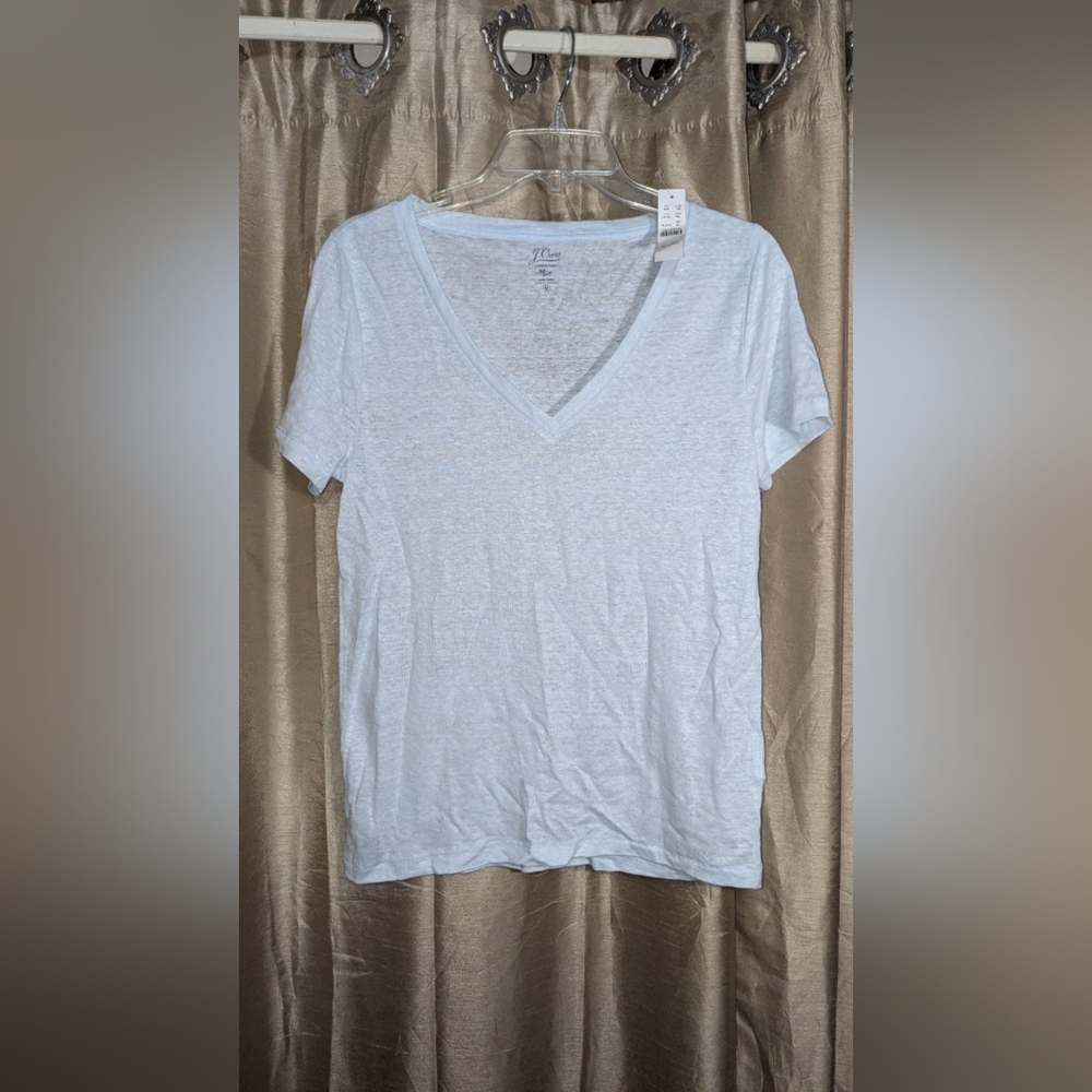 JCrew Linen Slub T NWT Medium